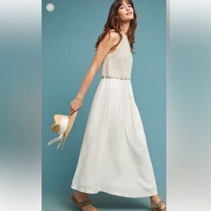 Anthropologie Moth layered sweater maxi dress